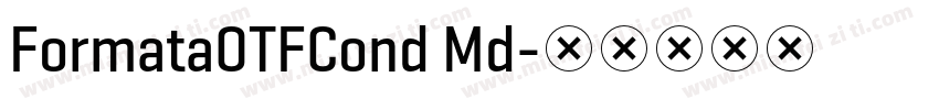 FormataOTFCond Md字体转换